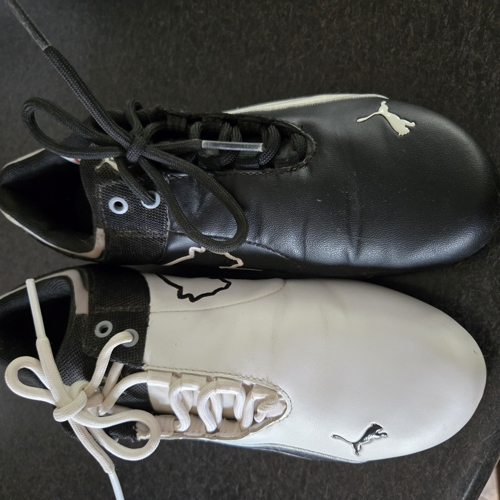 Puma Black and White Athletic Shoes